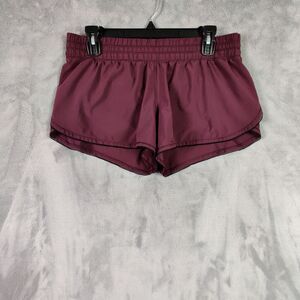 Lululemon Shorts Women 8 Purple Athletic Lined Lace Running Training Solid 31x3